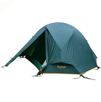 PureLand普尔兰德 户外双人双层加宽铝杆帐篷 露营用品 T01005测评点评 8264.com